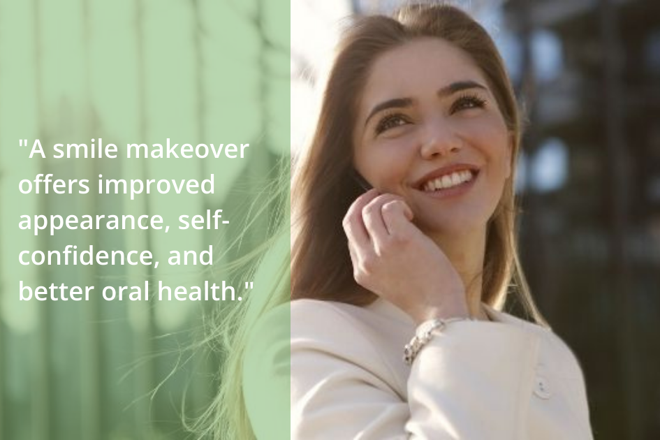 Smile makeover, also known as cosmetic dentistry, offers improved self-aptitude, confidence and better health.